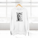 Graphic Hooded Sweatshirt — Monochrome Three-Panel Face Print