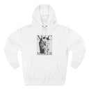 Graphic Hooded Sweatshirt — Monochrome Three-Panel Face Print