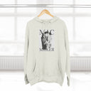 Graphic Hooded Sweatshirt — Monochrome Three-Panel Face Print