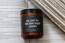 No Rest For The Late Night Reader | Book Themed Candle