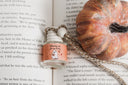 car diffuser small glass jar with wooden lid for the scent 'ghosting you for my books'